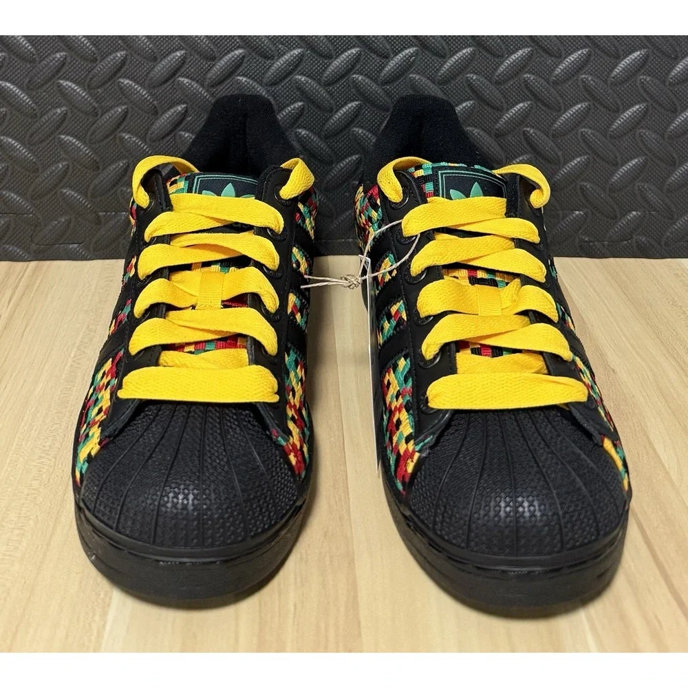 Bob Marley x adidas Superstar II Jamaica Sneakers IH9785 Mens Size 9 Women Sz 10
